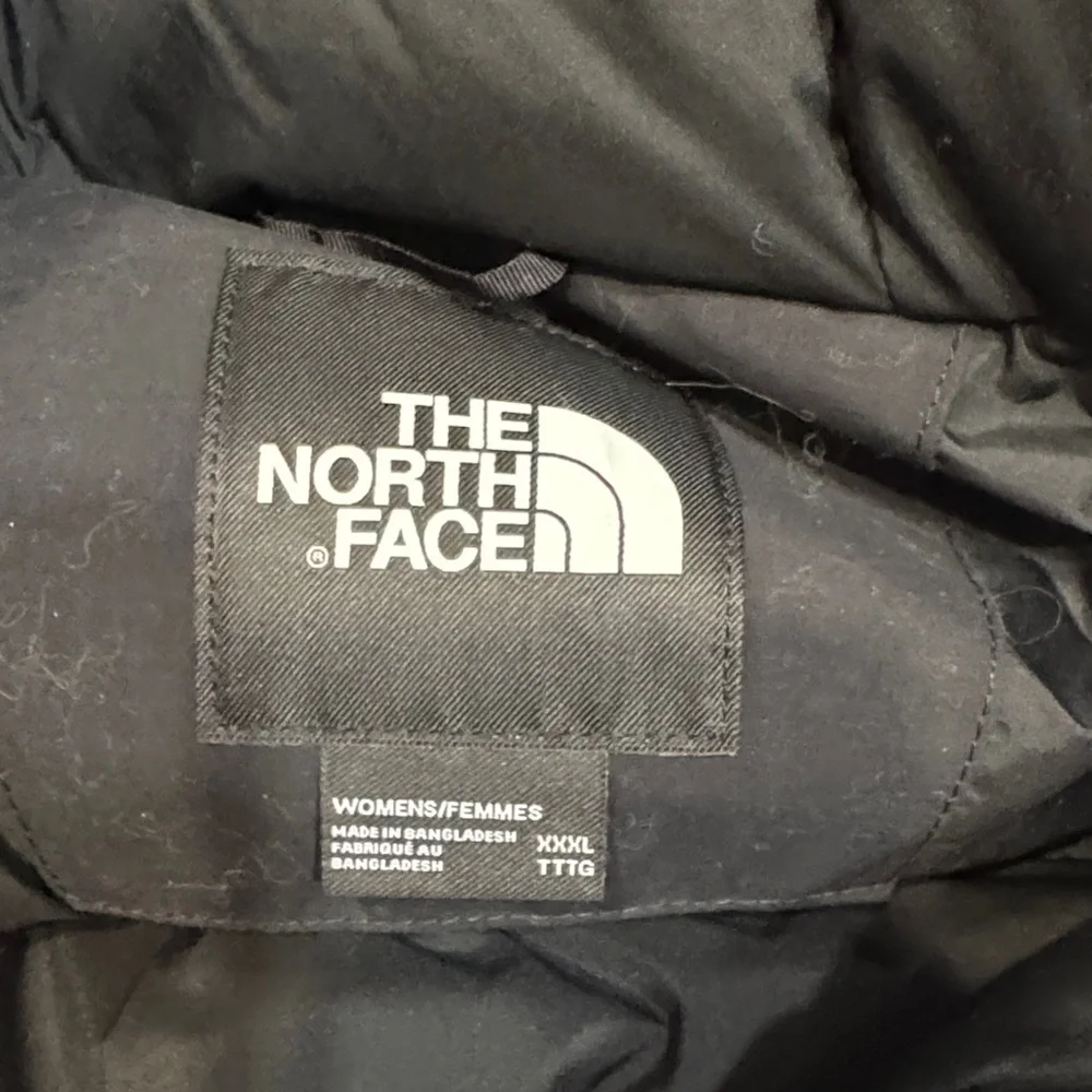 Women's The North Face - Black Jacket Long Jacket - Faux Fur Trimmed - Size 3XL - Picture 5 of 12